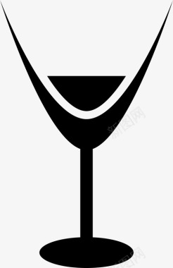 玻璃杯葡萄酒威士忌图标图标