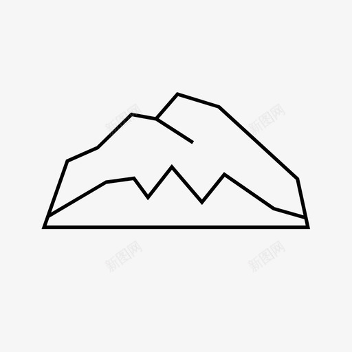 山山顶陡峭图标svg_新图网 https://ixintu.com 多山 山 山峰 山脉概述 山顶 户外 攀岩者 自然 陡峭 风景