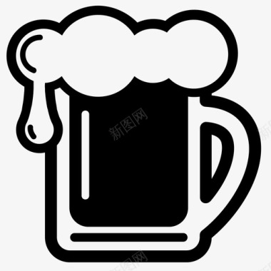 啤酒一品脱啤酒一品脱玻璃杯图标图标