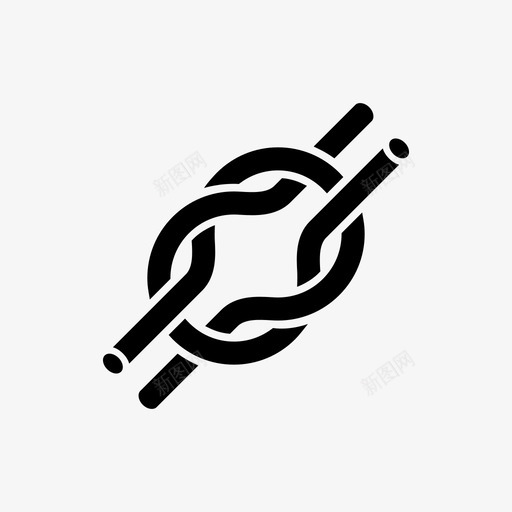 结户外攀岩图标svg_新图网 https://ixintu.com 安全 户外 攀岩 生存 结 绳子 绳索 航海 节点 运动