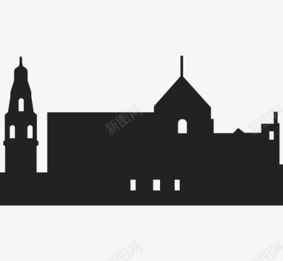 西班牙科尔多瓦清真寺大教堂图标图标