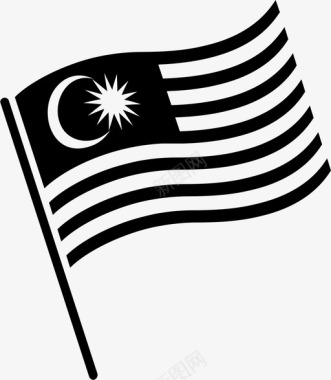 马来西亚国旗代表国家符号图标图标
