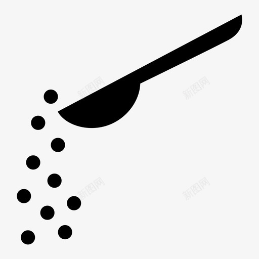 勺子摊铺撒图标svg_新图网 https://ixintu.com 准备 勺子 在家做饭 房间 捏 摊铺 撒 百分比 粉 食谱 餐厅