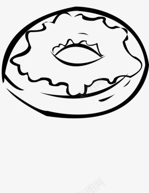 甜甜圈洒点糕点图标图标