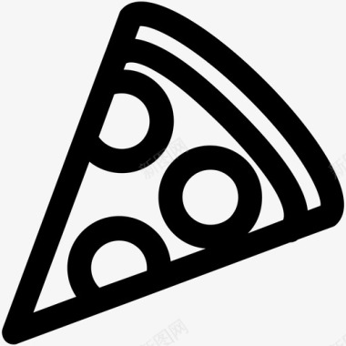 披萨美味切片图标图标
