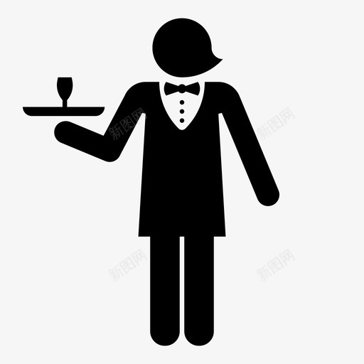 服务员餐厅人图标svg_新图网 https://ixintu.com 人 吃 咖啡 服务员 男人 男人的变化 酒精 食物 餐厅