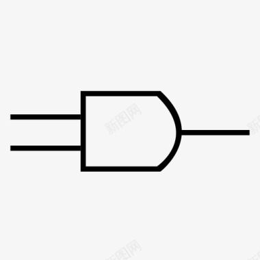 和门电线数字图标图标