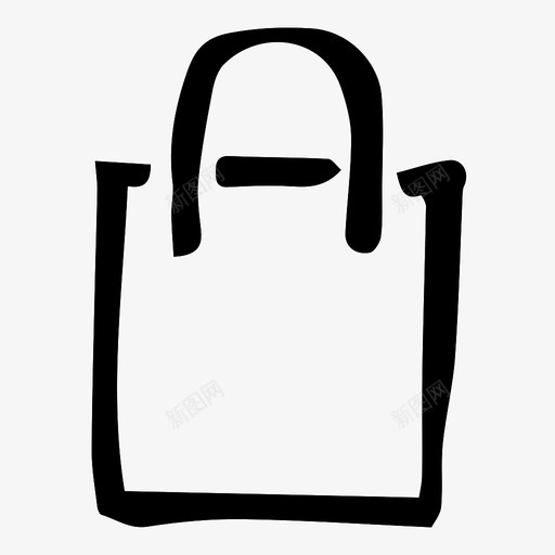 购物袋零售采购图标svg_新图网 https://ixintu.com 塑料 手绘 插图 电子商务 纸张 购物袋 采购 零售 食品杂货