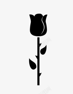 玫瑰花爱图标图标