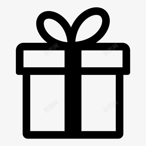 礼物生日盒子图标svg_新图网 https://ixintu.com 买 人 商店 圣诞节 圣诞节1 朋友 生日 盒子 礼物