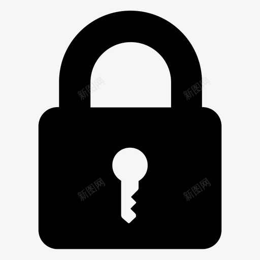 锁安全保险箱图标svg_新图网 https://ixintu.com 保险箱 安全 挂锁 金属 钥匙 钥匙锁 锁