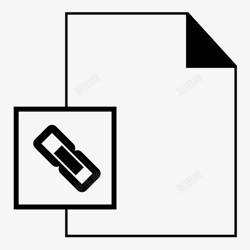 链接文件附件文档图标svg_新图网 https://ixintu.com 报告 文档 文档图标 纸张 链接文件 附件 页面