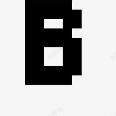b 像素字母7 x高图标图标