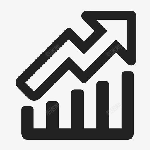 条形图信息图折线图图标svg_新图网 https://ixintu.com 份额 信息图 折线图 报表 条形图 统计 股票 趋势