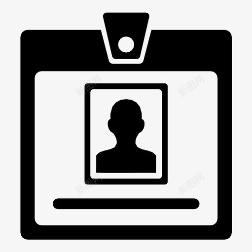 身份证官员个人图标svg_新图网 https://ixintu.com 个人 个人资料 头衔 安全 官员 标签 照片 照片身份证 贴纸 身份证