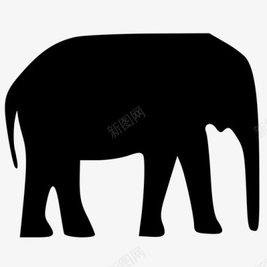 大象非洲象动物图标图标