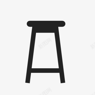 厨房椅图标图标