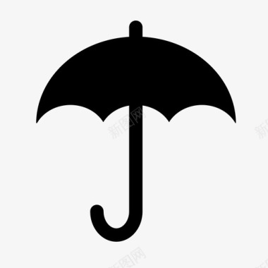 雨伞太阳天气图标图标