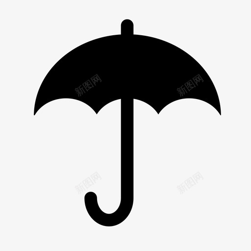 雨伞太阳天气图标svg_新图网 https://ixintu.com 天气 太阳 雨伞