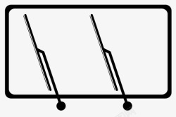 挡风玻璃刮水器挡风玻璃汽车车窗图标高清图片