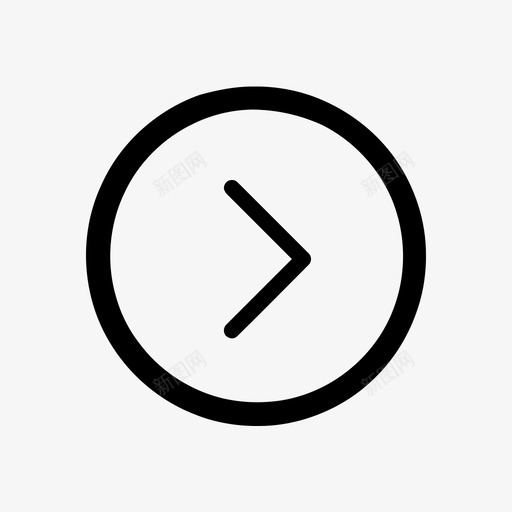 箭头按钮V形图标svg_新图网 https://ixintu.com V形 下一个 右 向前 圆圈 大于 很棒的电子商务 按钮 方向 箭头