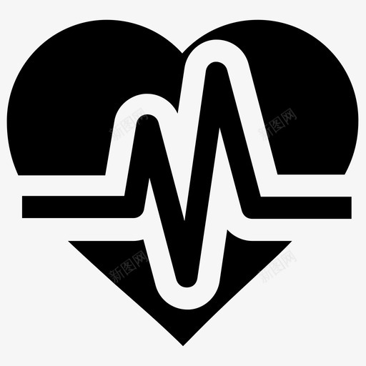 心脏生命线脉搏图标svg_新图网 https://ixintu.com 医院 心脏 生命体征 生命体征监护仪 生命线 脉搏 脉搏监护仪