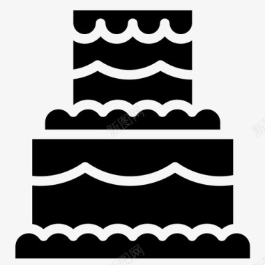 蛋糕甜点结婚图标图标