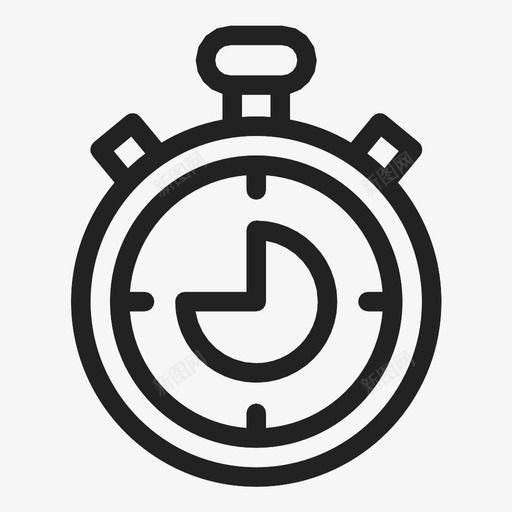 秒表计时器跑步图标svg_新图网 https://ixintu.com 时钟 机器 比赛 游戏 秒表 计时器 跑步