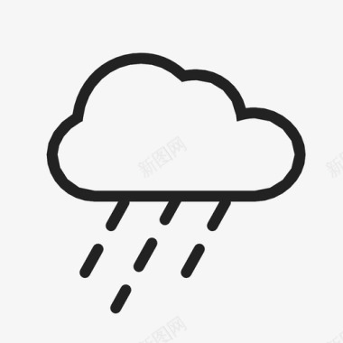 雨天气要素天气状况图标图标