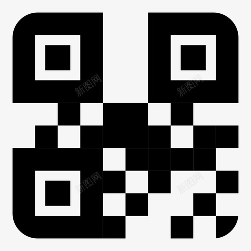 二维码品牌身份图标svg_新图网 https://ixintu.com 二维码 品牌 唯一 标识 秘密 身份