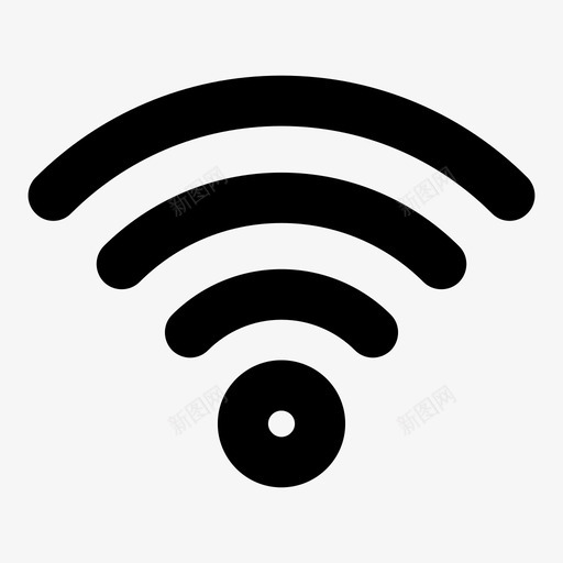 wifi数据互联网图标svg_新图网 https://ixintu.com wifi 互联网 数据 网络 超赞的轮廓图标 路由器