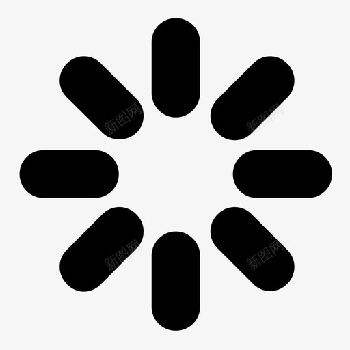 装载机动画闪耀图标svg_新图网 https://ixintu.com 动画 旋转 时间 等待 装载机 闪耀 阳光