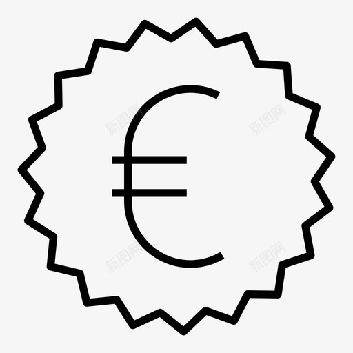 欧元卖完出售图标svg_新图网 https://ixintu.com 价格 出售 利润 卖完 欧元 清关 结帐 货币 钱