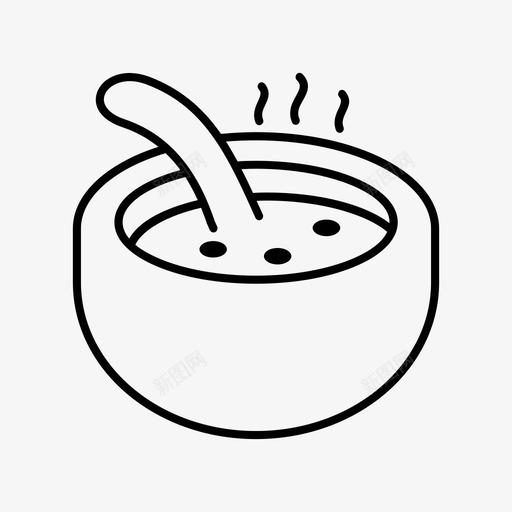 一碗汤舒缓汤碗图标svg_新图网 https://ixintu.com 一碗汤 汤碗 温暖 舒缓
