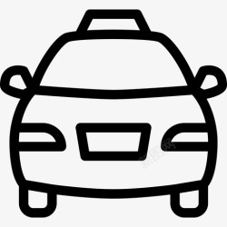 警察出租车矢量出租车救护车汽车图标高清图片