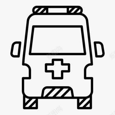 救护车治疗医疗图标图标