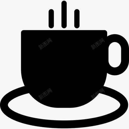 茶杯咖啡杯子图标svg_新图网 https://ixintu.com 咖啡 杯子 热的 茶杯