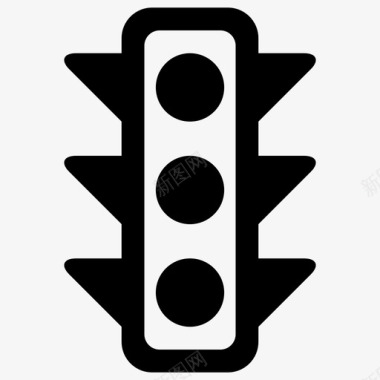 红绿灯黄灯信号灯图标图标