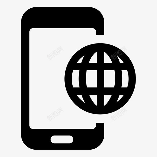 移动互联网手机数据计划图标svg_新图网 https://ixintu.com 全球 商务卷2 在线购物 手机 数据计划 智能手机 移动互联网 网络 网络接入