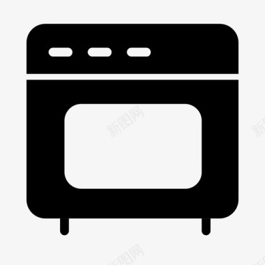 烤箱厨房暖气图标图标