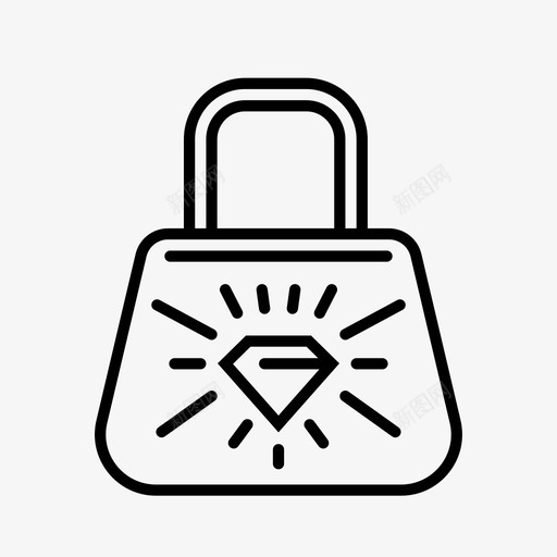 贵重物品安全预防措施图标svg_新图网 https://ixintu.com 危险 安全 宝石 帮助 珠宝 袋子 警示图标 说明 贵重物品 预防措施