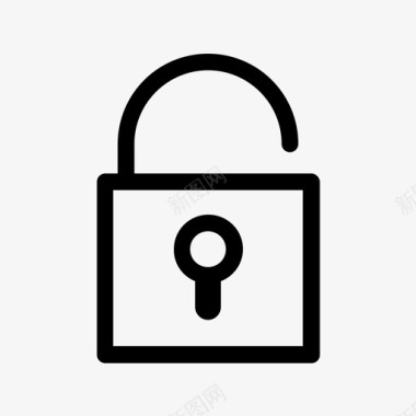 解锁可访问不安全图标图标