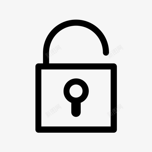 解锁可访问不安全图标svg_新图网 https://ixintu.com 不安全 保险箱 储物柜 可访问 安全 打开 挂锁 概述的界面元素 登录 解锁