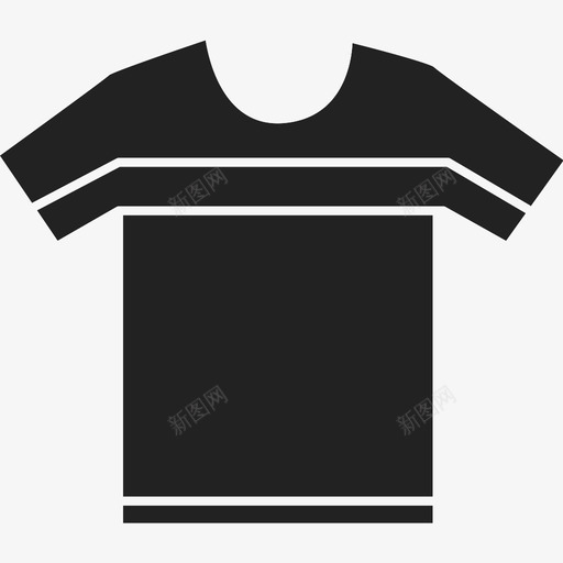 衬衫服装衣服图标svg_新图网 https://ixintu.com T恤 开领 服装 条纹 水平 衣服 衬衫 针织