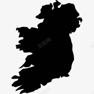 爱尔兰国家地图欧洲图标图标