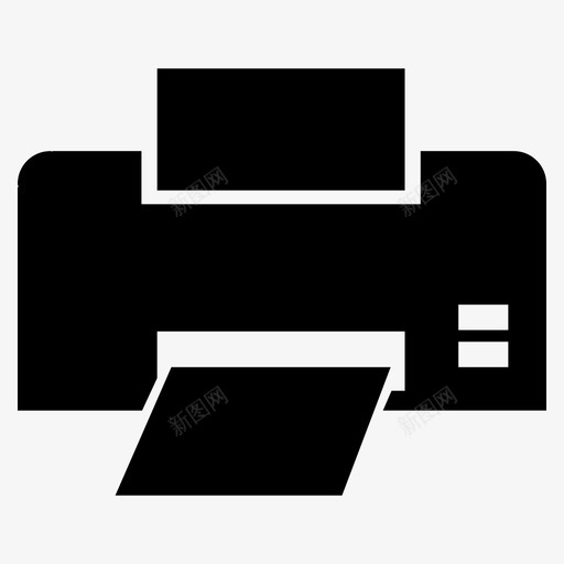 打印机纸张办公室图标svg_新图网 https://ixintu.com 传真机 办公室 墨水 打印 打印机 文件 纸张