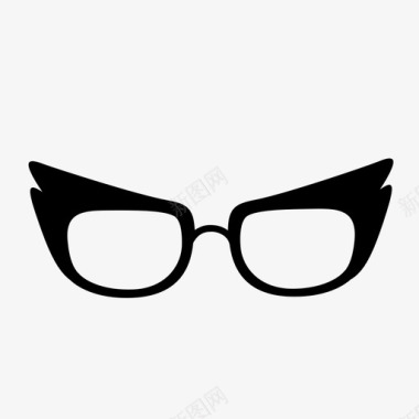 复古眼镜视力测试图标图标
