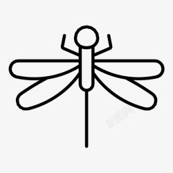 天然沙棘果浆蜻蜓蚂蚁蜜蜂图标高清图片