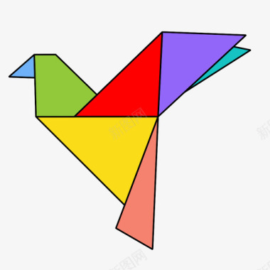 折纸鸟游戏纸图标图标