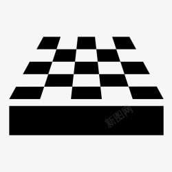 象棋桌子矢量图国际象棋桌子策略图标高清图片